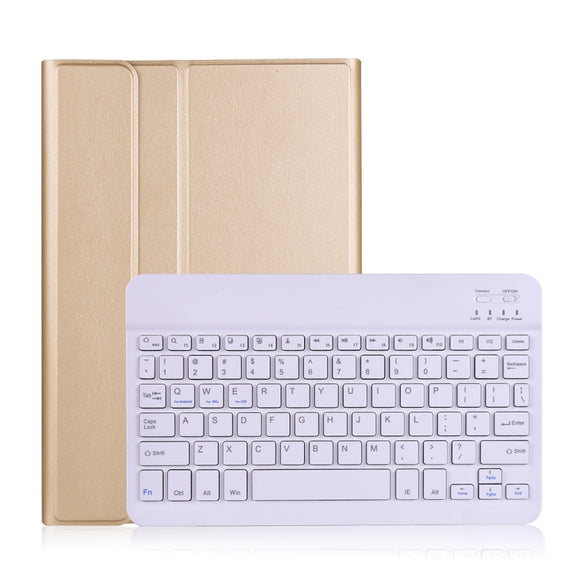 A700 Ultra-thin Bluetooth Keyboard Leather Case For Samsung Galaxy Tab S8 11 inch SM-X700 / SM-X706(Gold)