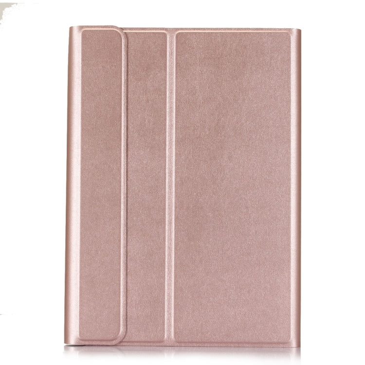 A700 Ultra-thin Bluetooth Keyboard Leather Case For Samsung Galaxy Tab S8 11 inch SM-X700 / SM-X706(Rose Gold)