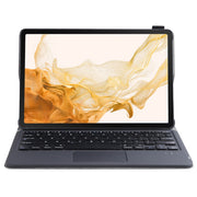 A700-A Ultra-thin Bluetooth Keyboard Leather Case with Touchpad For Samsung Galaxy Tab S8 11 inch SM-X700 / SM-X706(Black)