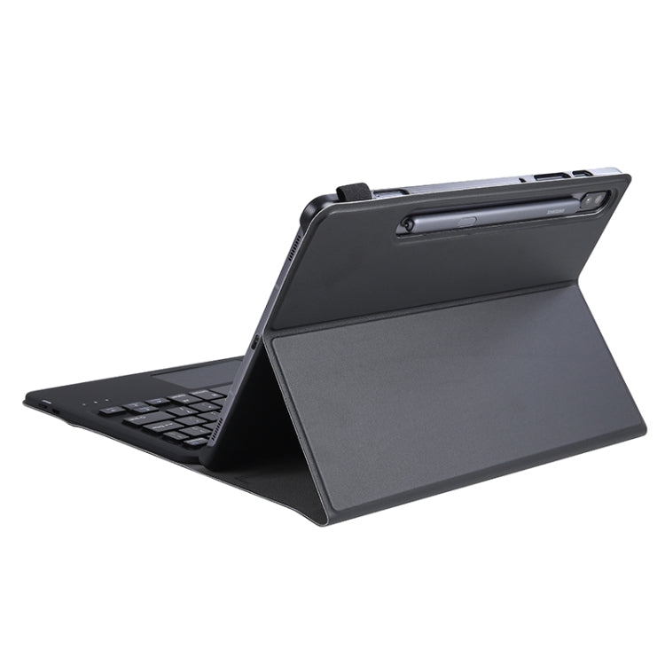 A700-A Ultra-thin Bluetooth Keyboard Leather Case with Touchpad For Samsung Galaxy Tab S8 11 inch SM-X700 / SM-X706(Black)
