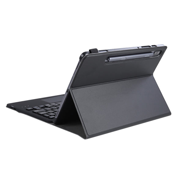 A700-A Ultra-thin Bluetooth Keyboard Leather Case with Touchpad For Samsung Galaxy Tab S8 11 inch SM-X700 / SM-X706(Black)