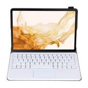 A700-A Ultra-thin Bluetooth Keyboard Leather Case with Touchpad For Samsung Galaxy Tab S8 11 inch SM-X700 / SM-X706(Rose Gold)