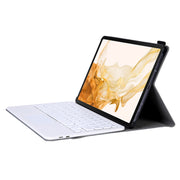 A700-A Ultra-thin Bluetooth Keyboard Leather Case with Touchpad For Samsung Galaxy Tab S8 11 inch SM-X700 / SM-X706(Rose Gold)