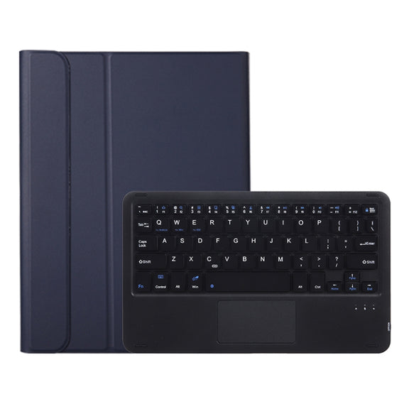 A700B-A Bluetooth Keyboard Leather Case with Pen Slot & Touchpad For Samsung Galaxy Tab S8 11 inch SM-X700 / SM-X706(Blue)