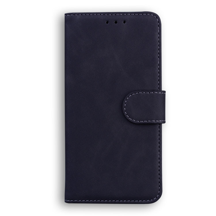 For Blackview A60 Skin Feel Pure Color Flip Leather Phone Case(Black)