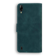 For Blackview A60 Skin Feel Pure Color Flip Leather Phone Case(Green)