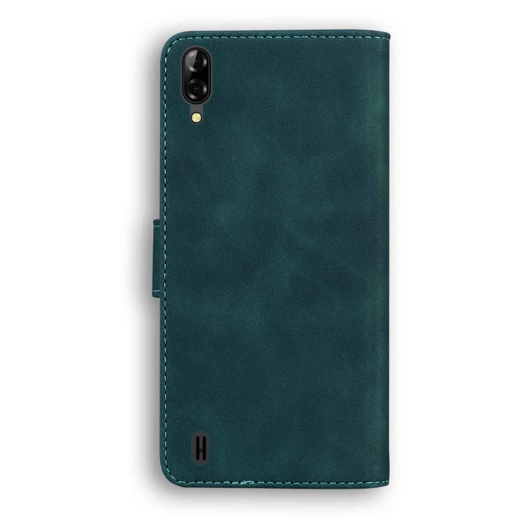 For Blackview A60 Skin Feel Pure Color Flip Leather Phone Case(Green)