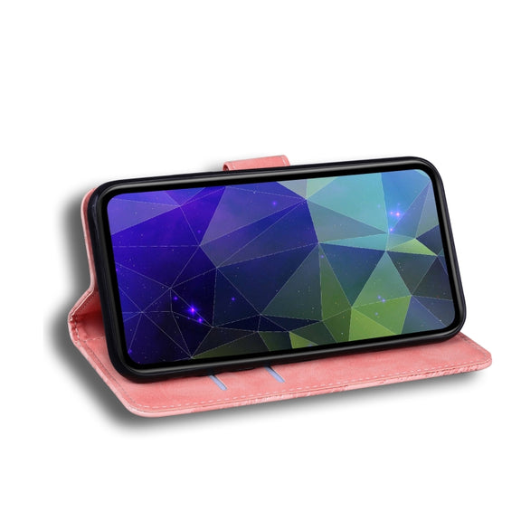 For Blackview A60 Skin Feel Pure Color Flip Leather Phone Case(Pink)
