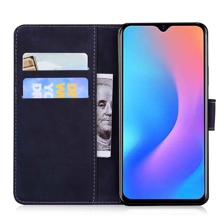 For Blackview A60 Pro Skin Feel Pure Color Flip Leather Phone Case(Black)