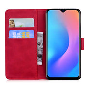 For Blackview A60 Pro Skin Feel Pure Color Flip Leather Phone Case(Red)