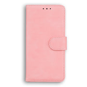 For Blackview A60 Pro Skin Feel Pure Color Flip Leather Phone Case(Pink)