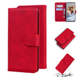 For Blackview A80 Skin Feel Pure Color Flip Leather Phone Case(Red) - More Brand by PMC TechLife | Online Shopping South Africa | PMC TechLife | Buy Now Pay Later Mobicred