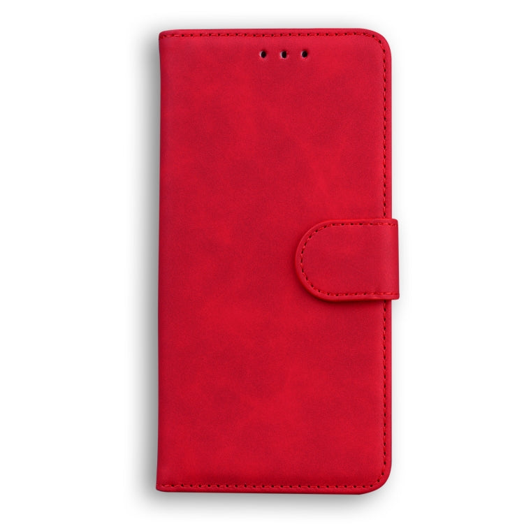 For Blackview A80 Skin Feel Pure Color Flip Leather Phone Case(Red)
