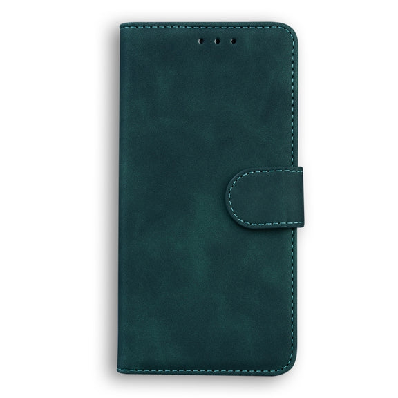 For Blackview A80 Skin Feel Pure Color Flip Leather Phone Case(Green)