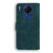 For Blackview A80 Skin Feel Pure Color Flip Leather Phone Case(Green)
