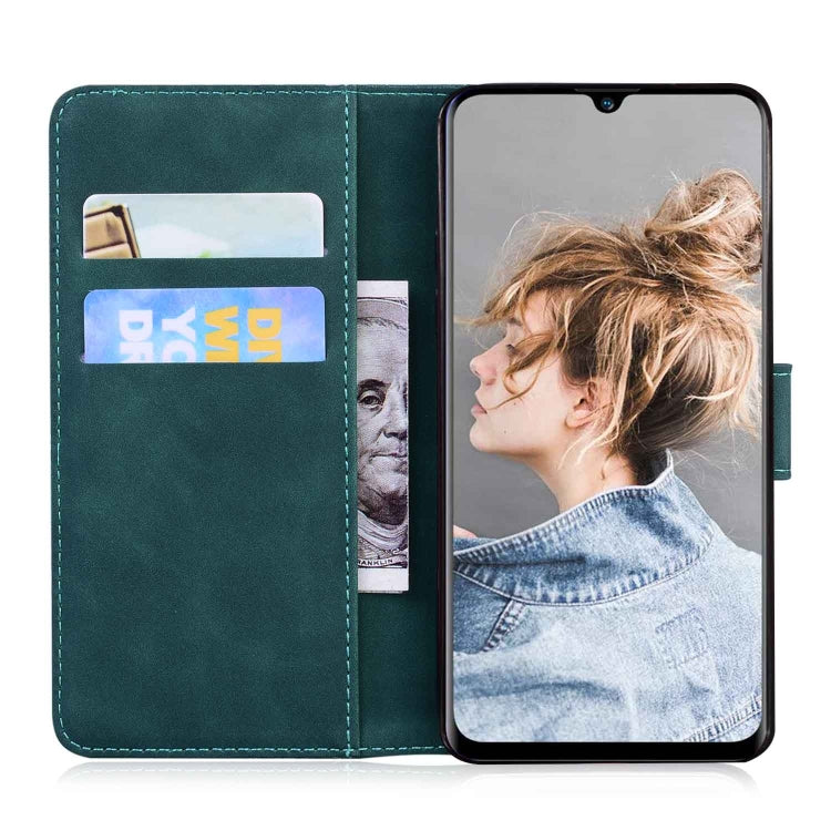 For Blackview A80 Skin Feel Pure Color Flip Leather Phone Case(Green)