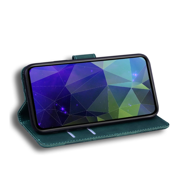 For Blackview A80 Skin Feel Pure Color Flip Leather Phone Case(Green)