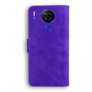 For Blackview A80 Skin Feel Pure Color Flip Leather Phone Case(Purple)