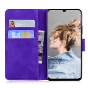 For Blackview A80 Skin Feel Pure Color Flip Leather Phone Case(Purple)