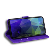 For Blackview A80 Skin Feel Pure Color Flip Leather Phone Case(Purple)