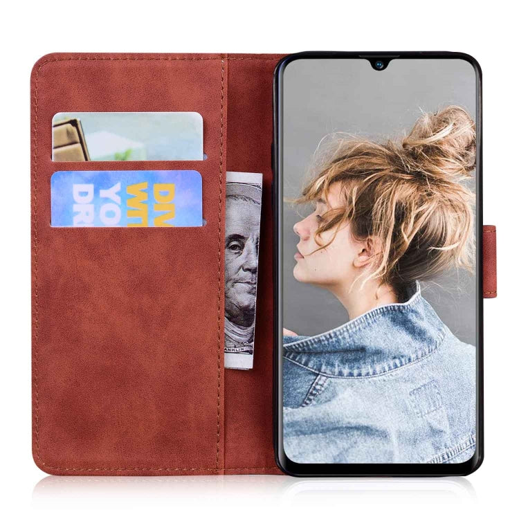 For Blackview A80 Skin Feel Pure Color Flip Leather Phone Case(Brown)