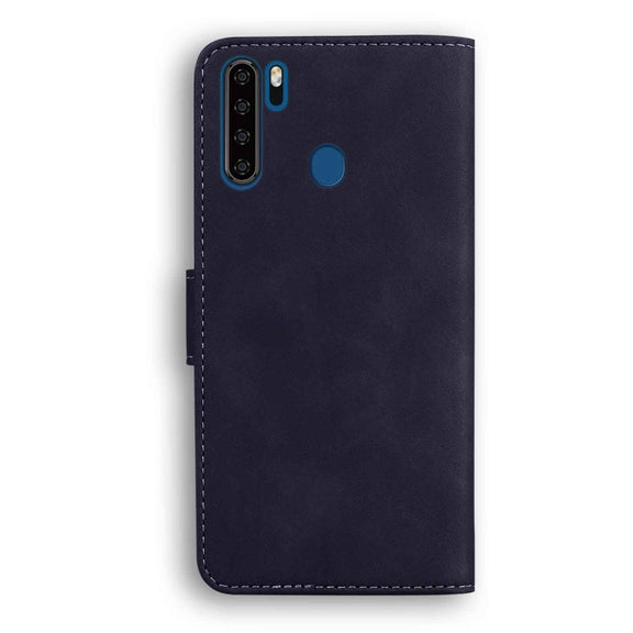 For Blackview A80 Pro Skin Feel Pure Color Flip Leather Phone Case(Black)