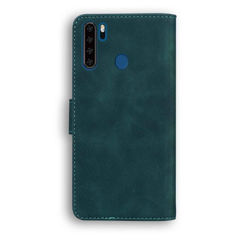 For Blackview A80 Pro Skin Feel Pure Color Flip Leather Phone Case(Green)
