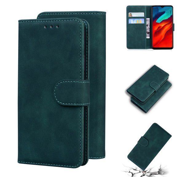 For Blackview A80 Pro Skin Feel Pure Color Flip Leather Phone Case(Green)