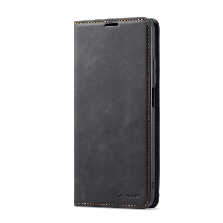 For Xiaomi Redmi Note 11 4G Global Forwenw Dream Series Oil Edge Strong Magnetism Leather Phone Case(Black)