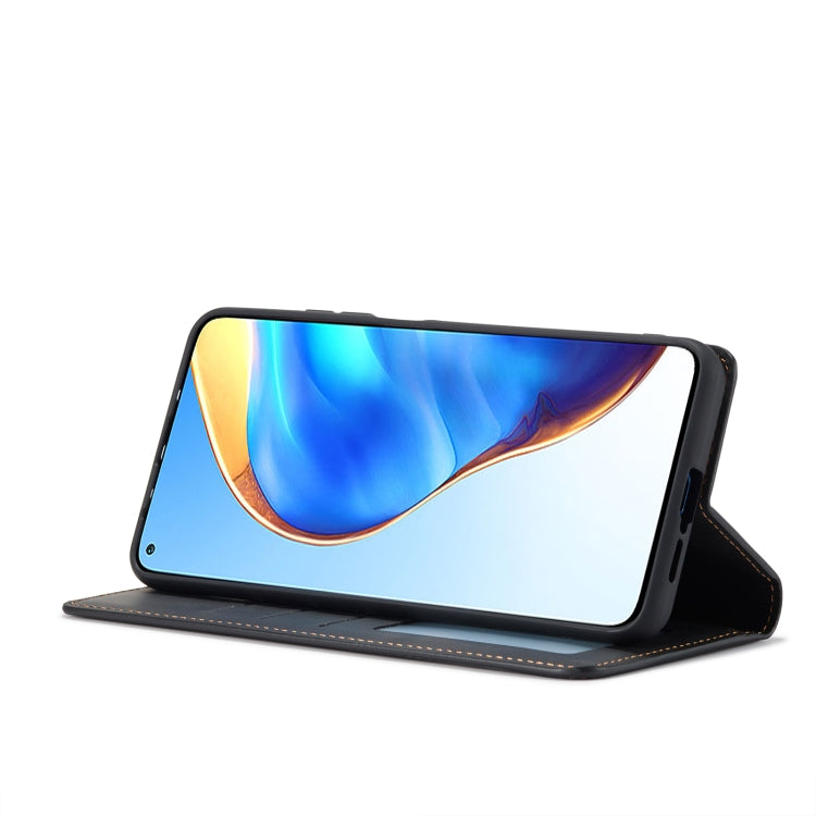 For Xiaomi Redmi Note 11 4G Global Forwenw Dream Series Oil Edge Strong Magnetism Leather Phone Case(Black)