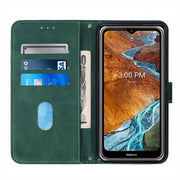 For Samsung Galaxy A03 Core Crossbody 3D Embossed Flip Leather Phone Case(Dark Green)