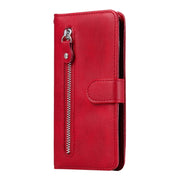 For OPPO Reno7 5G / Find X5 Lite International Version Fashion Calf Texture Zipper Horizontal Flip Leather Case(Red)