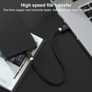 5 PCS Mini USB to USB A Woven Data / Charge Cable for MP3, Camera, Car DVR, Length:2m(Black)