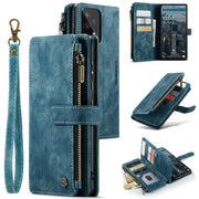 For Samsung Galaxy A53 5G CaseMe C30 Multifunctional Phone Leather Case with Holder & Card Slot & Wallet(Blue)