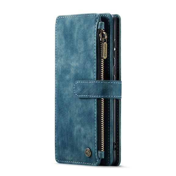 For Samsung Galaxy A53 5G CaseMe C30 Multifunctional Phone Leather Case with Holder & Card Slot & Wallet(Blue)
