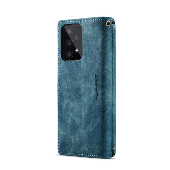 For Samsung Galaxy A53 5G CaseMe C30 Multifunctional Phone Leather Case with Holder & Card Slot & Wallet(Blue)