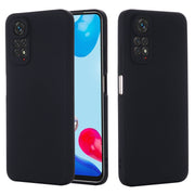 For Xiaomi Redmi Note 11 Pro 4G / 5G Pure Color Liquid Silicone Shockproof Phone Case(Black)