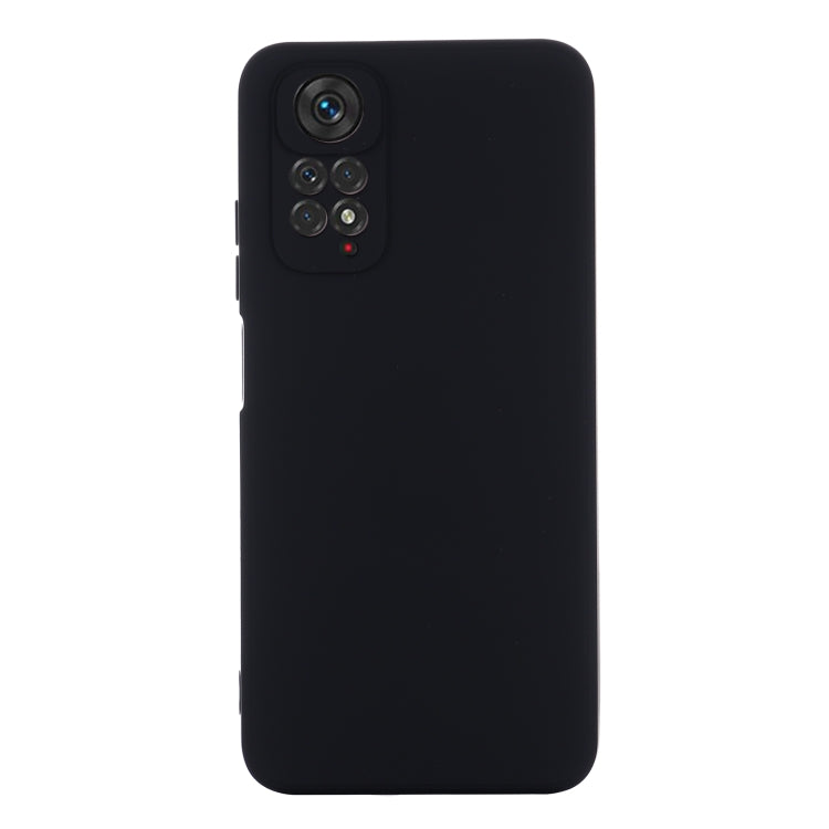 For Xiaomi Redmi Note 11 Pro 4G / 5G Pure Color Liquid Silicone Shockproof Phone Case(Black)
