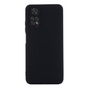 For Xiaomi Redmi Note 11 Pro 4G / 5G Pure Color Liquid Silicone Shockproof Phone Case(Black)