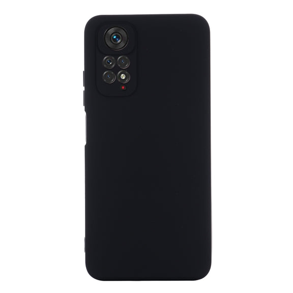 For Xiaomi Redmi Note 11 Pro 4G / 5G Pure Color Liquid Silicone Shockproof Phone Case(Black)
