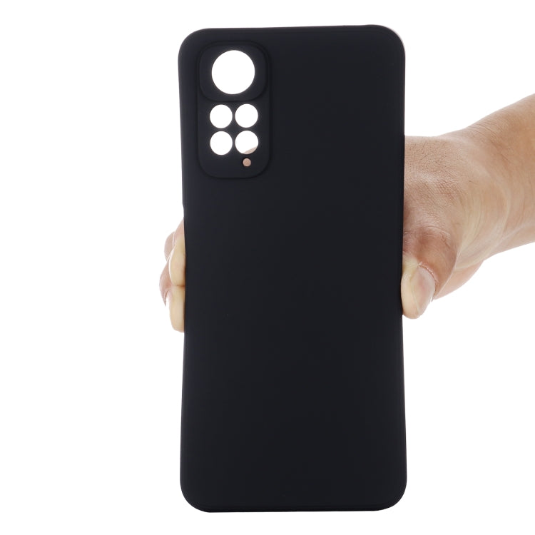 For Xiaomi Redmi Note 11 Pro 4G / 5G Pure Color Liquid Silicone Shockproof Phone Case(Black)