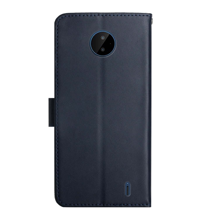 For Nokia C10 / C20 Genuine Leather Fingerprint-proof Horizontal Flip Phone Case(Blue)
