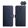For Nokia C3 Genuine Leather Fingerprint-proof Horizontal Flip Phone Case(Blue) - Nokia Cases by PMC TechLife | Online Shopping South Africa | PMC TechLife | Buy Now Pay Later Mobicred