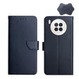 For Huawei Nova 8i/Honor 50 Lite Global Genuine Leather Fingerprint-proof Horizontal Flip Phone Case(Blue) - Huawei Cases by PMC TechLife | Online Shopping South Africa | PMC TechLife | Buy Now Pay Later Mobicred