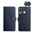 For Huawei P30 Lite Genuine Leather Fingerprint-proof Horizontal Flip Phone Case(Blue) - Huawei Cases by PMC TechLife | Online Shopping South Africa | PMC TechLife | Buy Now Pay Later Mobicred