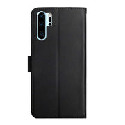 For Huawei P30 Pro Genuine Leather Fingerprint-proof Horizontal Flip Phone Case(Black)
