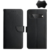 For Google Pixel 7 Genuine Leather Fingerprint-proof Horizontal Flip Phone Case(Black)