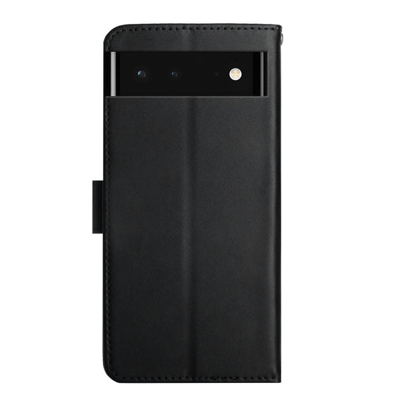 For Google Xperia 6 Genuine Leather Fingerprint-proof Horizontal Flip Phone Case(Black)