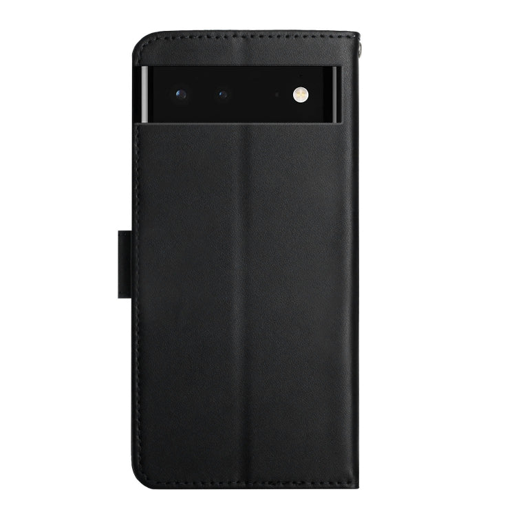 For Google Xperia 6 Genuine Leather Fingerprint-proof Horizontal Flip Phone Case(Black)