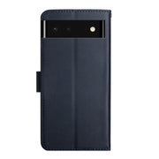 For Google Xperia 6 Genuine Leather Fingerprint-proof Horizontal Flip Phone Case(Blue)